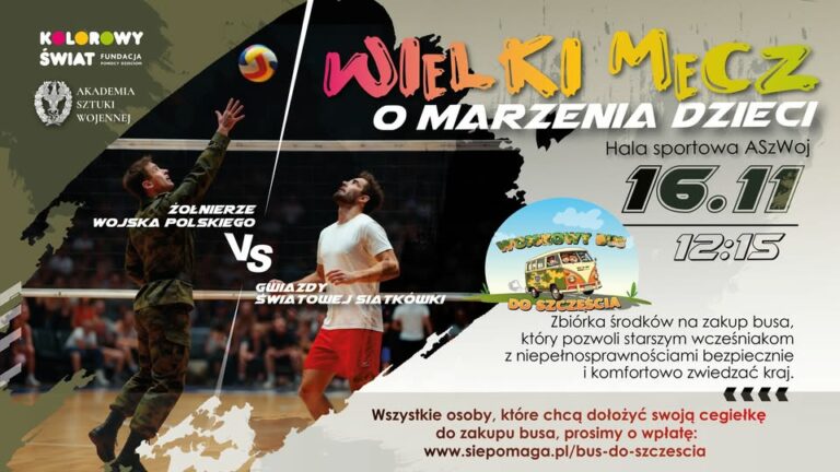 WIELKI MECZ O MARZENIA DZIECI